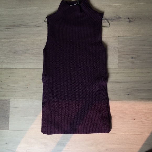 XXS Wilfred Durandal funnel neck wool sleeveless sweater vest tunic aritzia - Picture 9 of 10